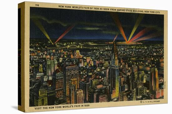 New York World's Fair of 1939 As Seen from Empire State Building-null-Stretched Canvas