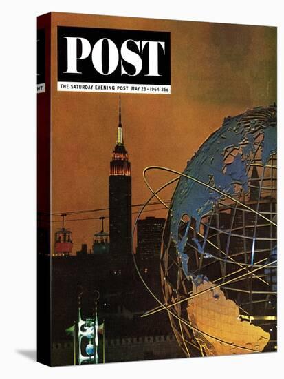 "New York World's Fair," Saturday Evening Post Cover, May 23, 1964-John Zimmerman-Premier Image Canvas