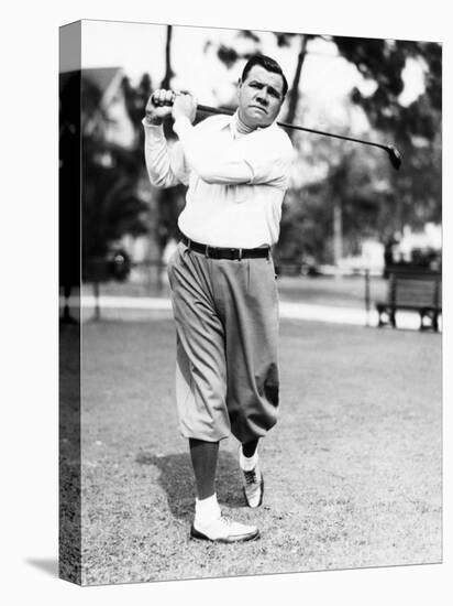 New York Yankees. Yankees Outfielder Babe Ruth Playing Golf, Early 1930s-null-Stretched Canvas