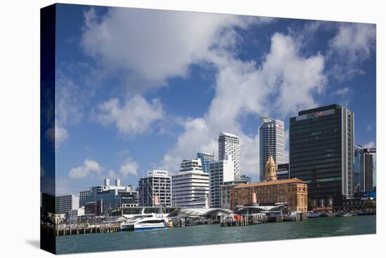 New Zealand, North Island, Auckland. Harbor view skyline.-Walter Bibikow-Premier Image Canvas