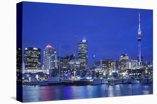 New Zealand, North Island, Auckland. Viaduct Harbor-Walter Bibikow-Premier Image Canvas