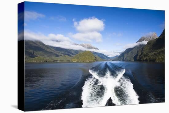 New Zealand's Doubtful Sound, Ferry Crossing Lake Manapouri-Micah Wright-Premier Image Canvas