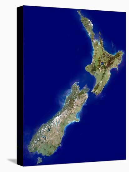 New Zealand, Satellite Image-PLANETOBSERVER-Premier Image Canvas