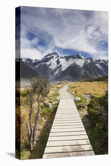 New Zealand, South Island, Canterbury, Trail through Aoraki-Mt. Cook National Park-Walter Bibikow-Premier Image Canvas