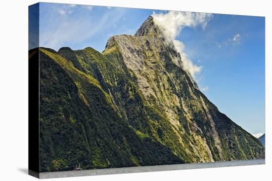 New Zealand, South Island, Fiordland National Park, Milford Sound, Mitre Peak-Rona Schwarz-Premier Image Canvas