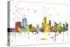 Newark New Jersey Skyline MCLR 1-Marlene Watson-Premier Image Canvas