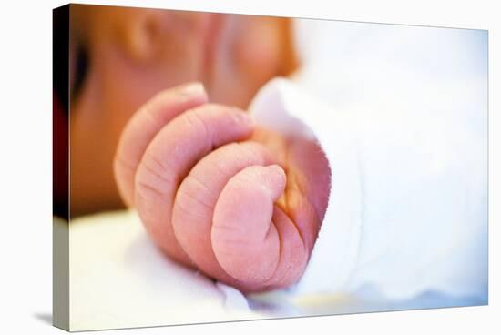 Newborn Baby's Hand-Mauro Fermariello-Premier Image Canvas