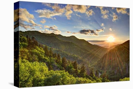 Newfound Gap in the Smoky Mountains near Gatlinburg, Tennessee.-SeanPavonePhoto-Premier Image Canvas