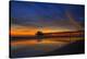 Newport Beach Pier at Sunset-null-Stretched Canvas