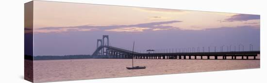 Newport Bridge, Narragansett Bay, Rhode Island, USA-Elizabeth Yardley-Premier Image Canvas