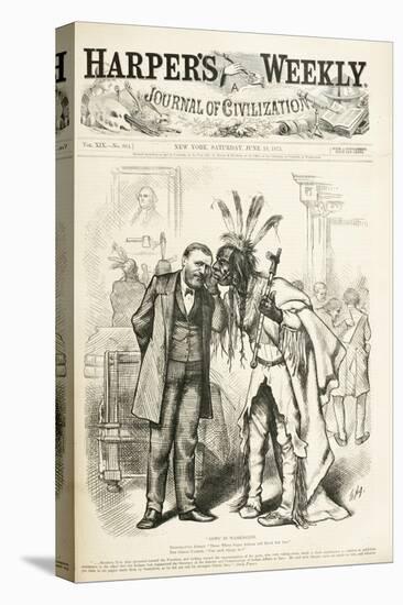 News in Washington, 1875-Thomas Nast-Premier Image Canvas