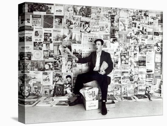 Newspaper Salesman, c.1960-English Photographer-Premier Image Canvas