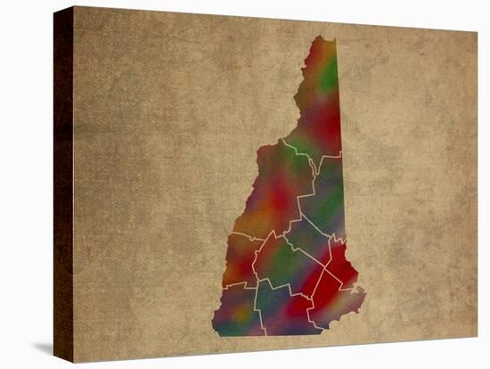 NH Colorful Counties-Red Atlas Designs-Premier Image Canvas