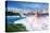 Niagara Falls - Falls and Skyline-Lantern Press-Stretched Canvas