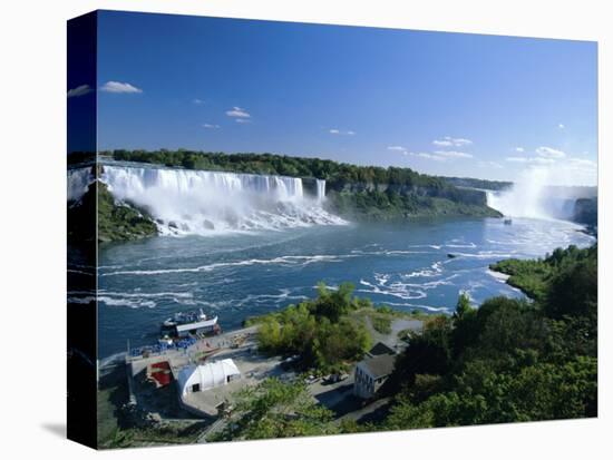 Niagara Falls on the Niagara River That Connects Lakes Ontario and Erie, New York State, USA-Robert Francis-Premier Image Canvas