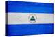 Nicaragua Flag Design with Wood Patterning - Flags of the World Series-Philippe Hugonnard-Stretched Canvas