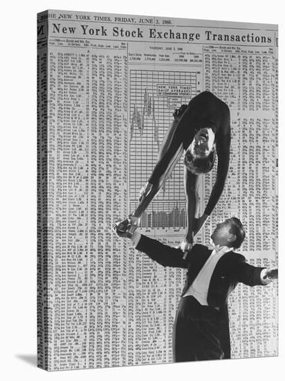 Nicholas Darvas Illustrating Successful Career on Stock Market in Dance with Half Sister Julia-Walter Sanders-Premier Image Canvas