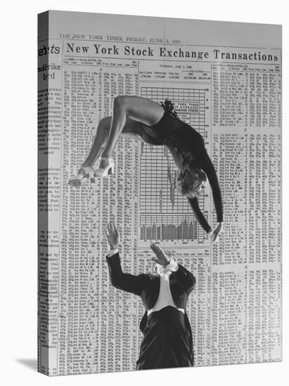 Nicholas Darvas Illustrating Successful Career on Stock Market in Dance with Half Sister Julia-Walter Sanders-Premier Image Canvas