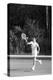 Nicola Pietrangeli Practises a Forehand Volley-null-Premier Image Canvas