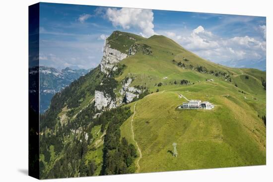 Niderbauen, Mountain Seelis, Aerial Picture, Emmetten, Zentralschweiz, Region of Vierwaldstättersee-Frank Fleischmann-Premier Image Canvas