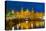Night Amsterdam Canal and Centraal Station-kavalenkava volha-Premier Image Canvas