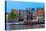 Night City View of Amsterdam Canal with Dutch Houses-kavalenkava volha-Premier Image Canvas