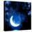 Night Fairy Tale - Bright Moon Reflected In Water-frenta-Stretched Canvas