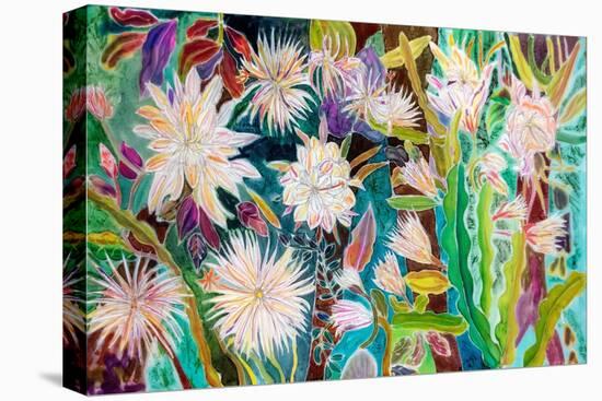 Night Flowering Moonflower, Peru, 2022 (Dyes on Silk)-Hilary Simon-Premier Image Canvas