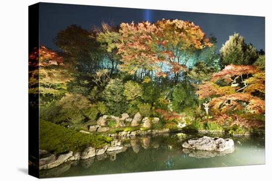 Night Illuminations of Temple Gardens, Shoren-In Temple, Southern Higashiyama, Kyoto, Japan-Stuart Black-Premier Image Canvas