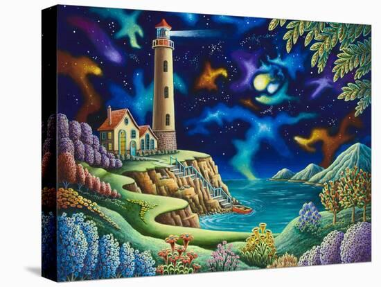 Night Lights-Andy Russell-Stretched Canvas