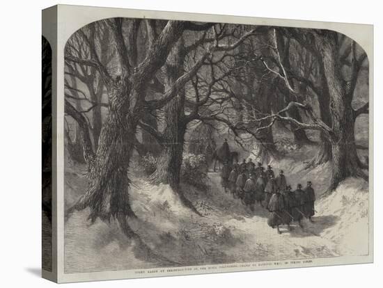 Night March at Christmas-Tide of the Rifle Volunteers, 1st Surrey Rifles-Harrison William Weir-Premier Image Canvas