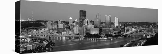 Night, Pittsburgh, Pennsylvania-null-Stretched Canvas