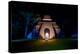 Night Portrait of Pyramid at Tikal, UNESCO World Heritage Site, Guatemala, Central America-Laura Grier-Premier Image Canvas