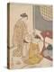 Night Rain at the Double-Shelf Stand, c.1766-Suzuki Harunobu-Premier Image Canvas