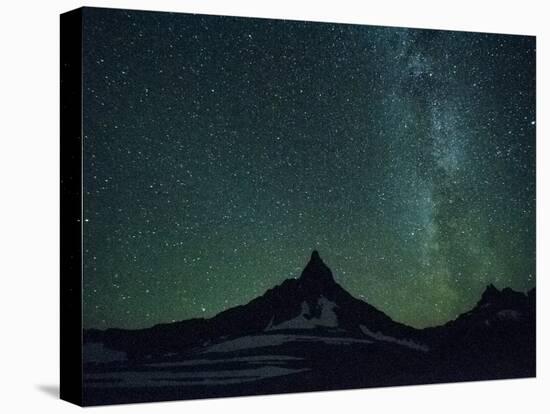 Night Sky over Glacier National Park, Montana.-Steven Gnam-Premier Image Canvas