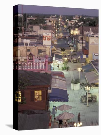 Night Street Scene, San Miguel, Cozumel Island, Quintana Roo, Mexico-Robin Hill-Premier Image Canvas