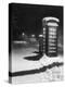 Night Study after a Fall of Snow Showing a Telephone Kiosk-null-Premier Image Canvas