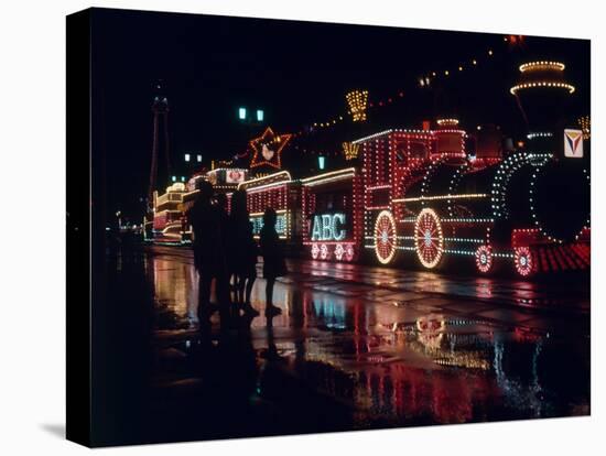 Night Time Illumination of Blackpool Tower, 1967-L. Stringer-Premier Image Canvas