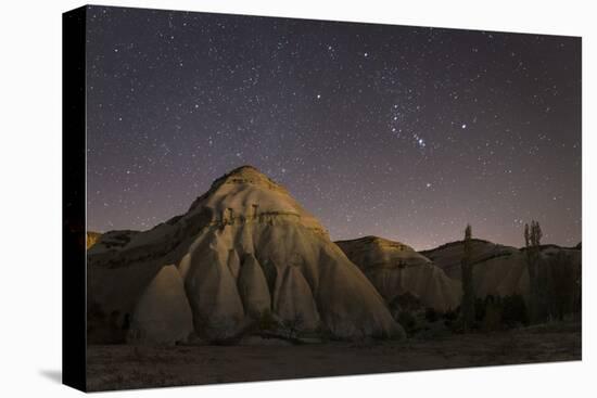 Night Time in the Rose Valley Showing the Rock Formations and Desert Landscape Light-David Clapp-Premier Image Canvas