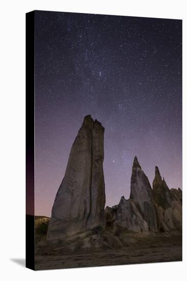 Night Time in the Rose Valley Showing the Rock Formations and Desert Landscape Light-David Clapp-Premier Image Canvas