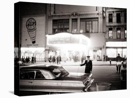 Night Time on Broadway, New York, January 1964-null-Premier Image Canvas