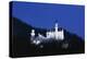 Night View of Neuschwanstein Castle-null-Premier Image Canvas