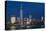 Night View of One World Trade Center and Lower Manhattan Financial Center, Manhattan, New York, USA-Stefano Politi Markovina-Premier Image Canvas