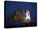 Night View of Space Shuttle Atlantis on the Launch Pad at Kennedy Space Center, Florida-Stocktrek Images-Premier Image Canvas