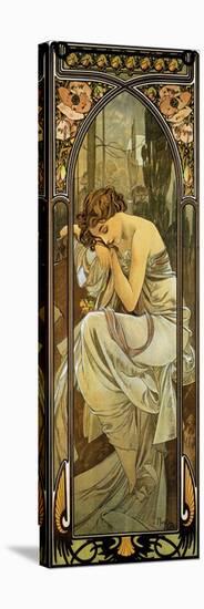 Night-Alphonse Mucha-Stretched Canvas