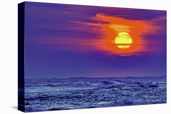 Nightly ritual on Pererenan Beach watching the amazing sunset on Bali, Indonesia-Greg Johnston-Premier Image Canvas