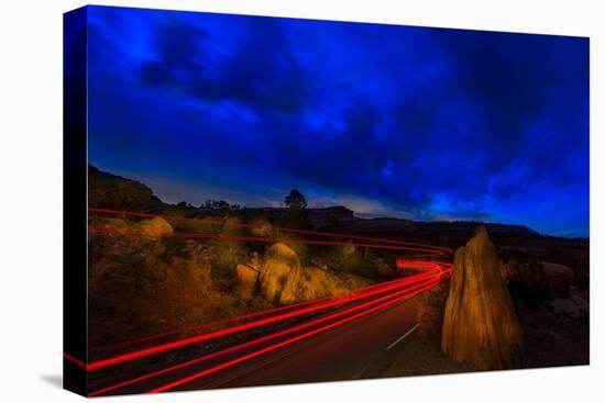 Nighttime Desert Road Trip-Steve Gadomski-Premier Image Canvas