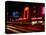 Nighttime Traffic on Ocean Drive, Art Deco Hotels, South Beach, Miami, Florida, USA-Nancy & Steve Ross-Premier Image Canvas