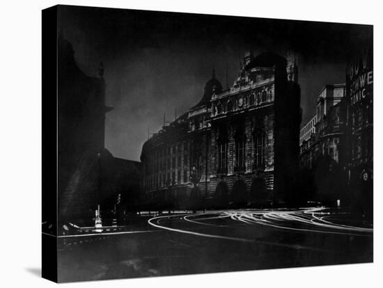 Nighttime View of Regent Street in the Piccadilly Circus Section of the City-Margaret Bourke-White-Premier Image Canvas