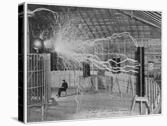 Nikola Tesla Produces Artificial 'Lighting'-null-Premier Image Canvas